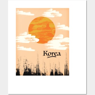 Korea Vintage travel poster Posters and Art